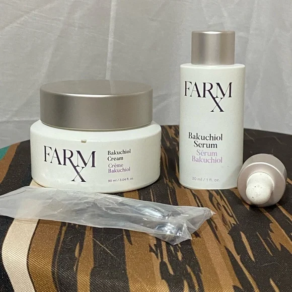 Bakuchiol Cream and Serum Set - White and Silver - Picture 2 of 8